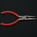 Chain Nose Pliers w/ Ridged Jaws and Cutter Jewellery Tool - Red X5P7