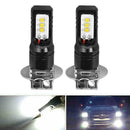 2Pcs H3 High Power CSP-6 LED 6500K White Fog Driving Light Bulbs Practical N7P9