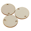 100Pcs Unfinished Predrilled Wood Slices DIY Pendant Round Log Discs Decor