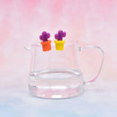 7pc Silicone Cactus Wine Glass Charms /Drink Markers & Bottle Stopper Set Pa Nw