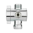 3-Way Bathroom Chrome Diverter T-adapter Valve For Shower Arm Mounted O3L4 P3U6