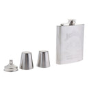 7oz Stainless Steel Hip Flask Pocket Spirits Bottle with Cup Funnel Kit B