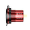 L4 Car Dual USB Charger QC3.0 USB Power Outlet w/ Voltmeter + Switch (Red)
