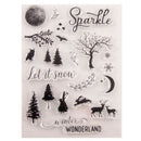 Xmas Tree elk Sparkle Silicone Stamp Seal Scrapbooking Photo Album Decorative ME
