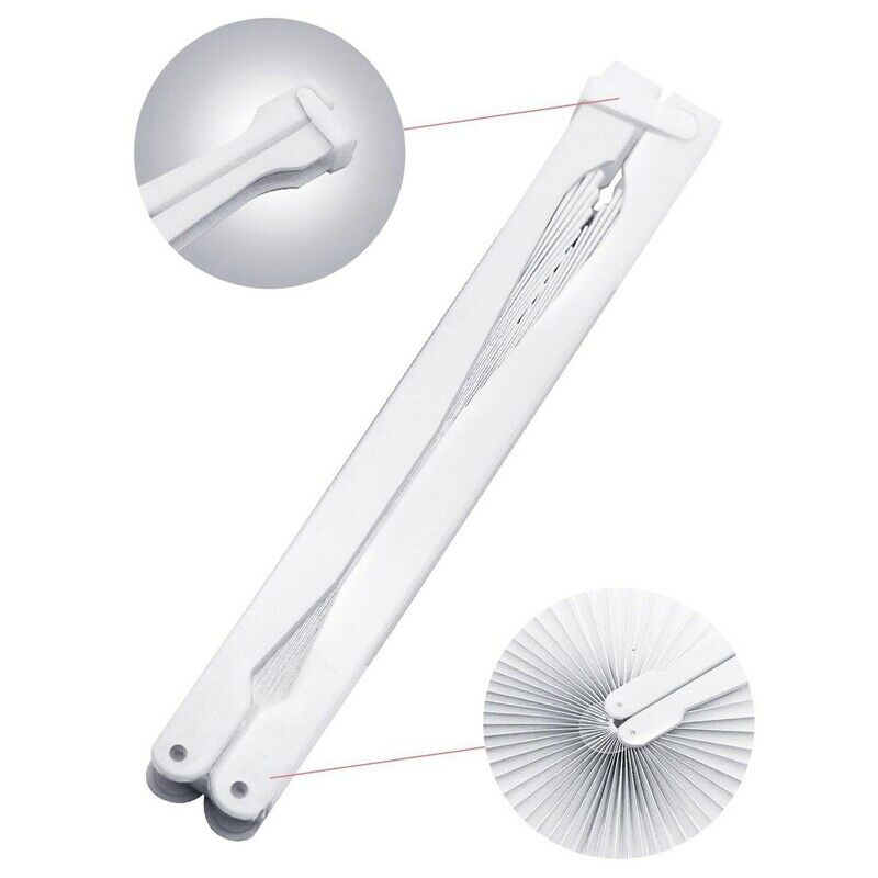 50Pcs Pocket Paper Fans Folding Handheld Fan Heart Shape For Wedding Party  V8P8
