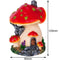 Ankoow Red Mushroom House Mini Landscape House Fairy Garden Decoration Resi