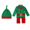 Baby Boys Girls Lovely Christmas Outfits Long Sleeve Romper Hat Clothes