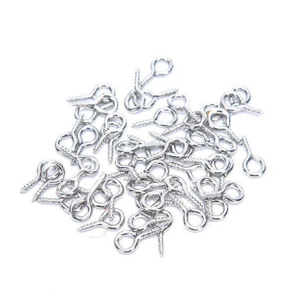150pcs Key Ring with Chain Split Jump Rings with Screw Eye Pins DIY Keychain Hn