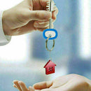 8PCS Bright Color Hollow Silicone Key Cap Cover Topper Keyring Keychain Gif B1R1