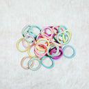 30pcs Girls Candy Color Hair Tie Rope Korean Women Headband Ponytail Holder A