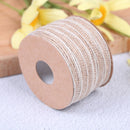 10m roll natural jute burlap rustic hessian ribbon tape strap wedding decorJ!E