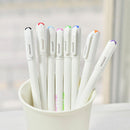 8PCS/Set Cute Korean Stationery Watercolor Pen Gel Pens Set Color Kandelia Pro
