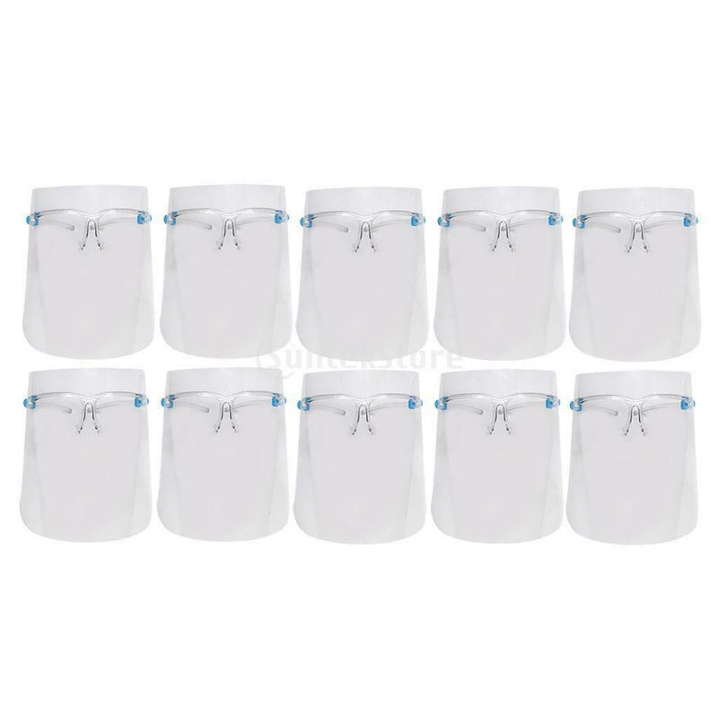 Set of 10 Face  Guard Clear Goggles Face Cover Mouth  Windproof