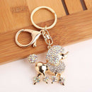 New Mode Rhinestone Key Ring Chains Holder Bag Buckle Pendant For Car Keyri