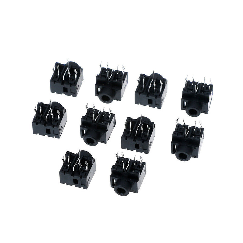 5Pcs 3.5mm female stereo audio socket headphone jack connector 5 pin PCB mouES