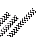 3pcs Car Decorative Stickers Auto Racing Sports Covers Head Tail Styling Decals