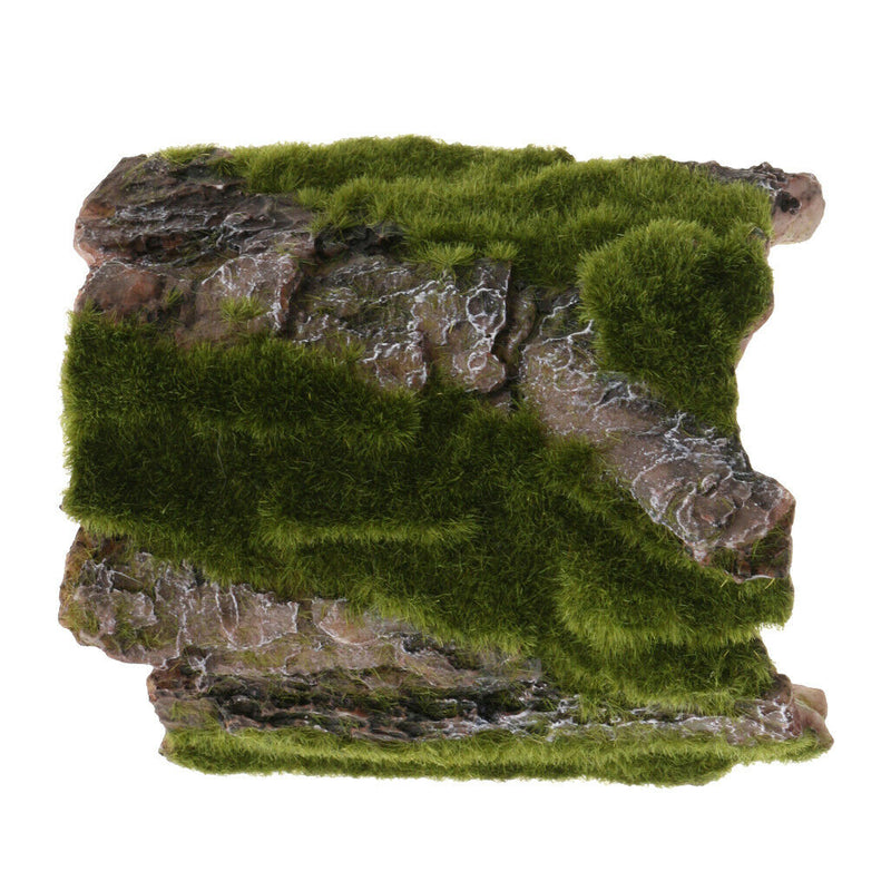 Aquarium Fish Tank Bark Bends Ornament Reptile Vivarium Background Decor
