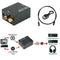 5V DC/1A Optical Coax Toslink Digital to Analog Converter RCA L/R Stereo Audio