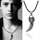Trendy Stainless Steel Domineering Wolf Tooth Shape Pendant Necklace Jewelry LJ