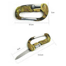 4 In 1 Multifunctional Tool Carabiner Hook Cutter Gear Hoto Tool Camping ED N7D7