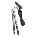 2pcs/set DC 12V LED Strip Auto Foot Ambient Light Atmosphere Kit (White) A