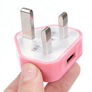 UK Mains Wall 3 Pin USB Plug Adapter Charger Power USB Port For Phones Tabl Bj