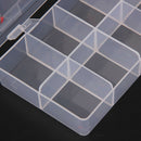10 Compartments Plastic Clear False Nail Tips Storage Box Holder Organzier A