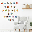 Cute 26 Letters Wall Stickers for Kids Room Baby Nursery DIY Mural Decor