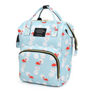 Bird Printing Mummy Maternity Nappy Backpacks Women Baby Care Bag (Blue) A