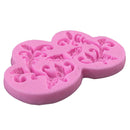 2017 Pink Flower Lace Silicone Fondant Cake Mould Sugarcraft Baking Mold PastryD