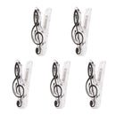 5x Practical Music Score Clip Music Clip Book Page Music Accessories Black
