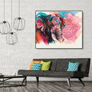 Painting By Numbers Kit DIY Color Elephant Canvas Oil Art Picture Craft