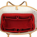 Red Home Storage Bag Purse Organizer Felt Insert Bag Makeup Organizer Inner