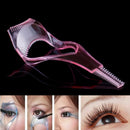 3in 1 Eye lash mascara shield guard eyelash curler applicator tool comb guide 3c
