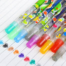 10x Assorted Color Shine Glitter Sparkled Gel Pens School Stationary 3C