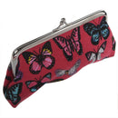 Women's Ladies Butterflies Printed Coin Purse(red)
