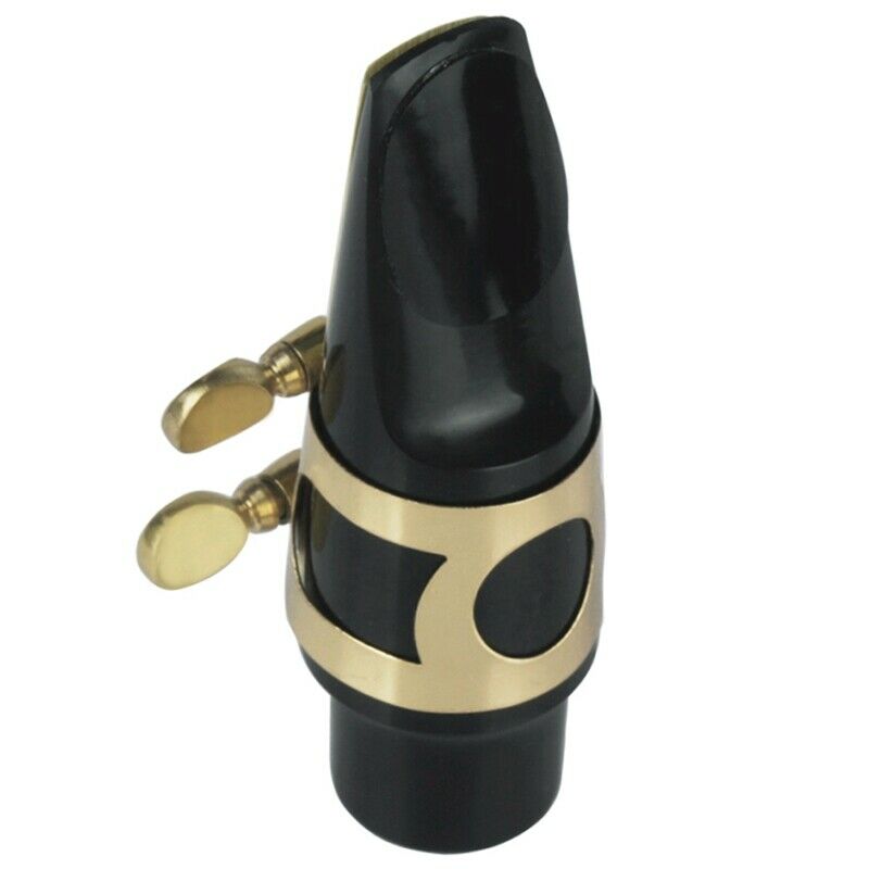 6Pcs Alto Sax Saxophone Mouthpiece Plastic with Cap Metal Buckle Reed Mouth