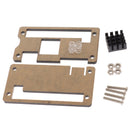 Raspberry Pi Zero W wireless Acrylic Case with Heat Sink Clear Black Enclos BX