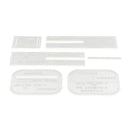 6Pcs Acrylic DIY Moldeling Template Set Leather Bag Pattern Leather Craft