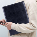 A4 Leather Folder Padfolio Multi-Function Office Organizer Planner Notebook U9R3