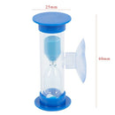 6831 Toothbrush hourglass 3 minutes set 4 pcs hourglasses with vacuum clean X1B8