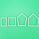 4X Gingerbread House Mold Cookie Cutter Chocolate Baking Mould Christmas Gift BX