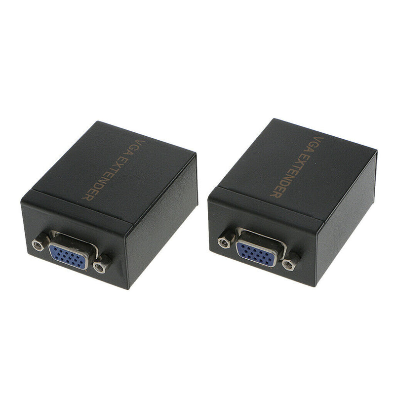 60mVGA Signal Extender Over CAT-5e/6 Cable Video Booster TransmitterReceiver