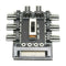 Splitter Cooling Fan Hub PC SATA 1 to 8 3Pin 12V Power Socket PCB Adapter