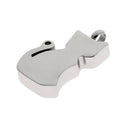Stainless Steel Cat Shape Keepsake Cremation Urn Pendant Jewellery