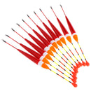 10pcs 0.8g Carp Fishing Floats Set Buoy Bobber Stick For Fish Tackle Vertical 9#