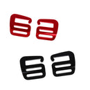 4Pcs 1'' Hook Outdoor Webbing Buckle Luggage Sack Strap Belt 25mm Black Red