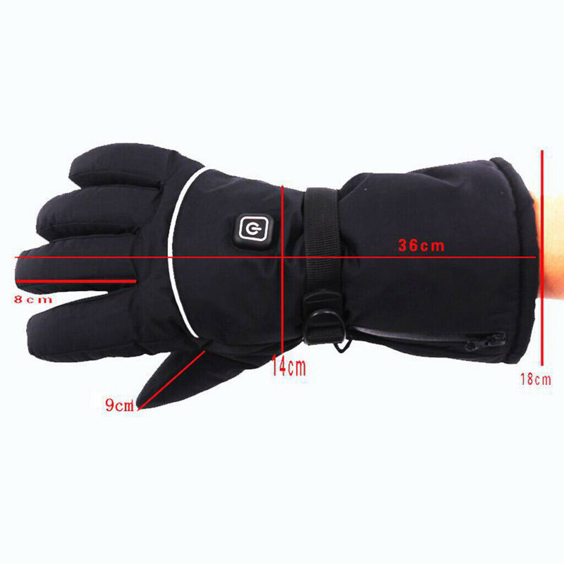 Electric Heated Gloves Winter Thermal Hand Warmer Outdoor Fishing Hiking Camping