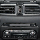 For Mazda Cx-5 Cx5 2017-2018 100% Carbon Fiber Display Panel Trim 1Pc
