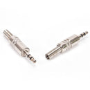 3.5mm 3 Pole Headphone Replacement Jack Male Plug Soldering Connecto ES